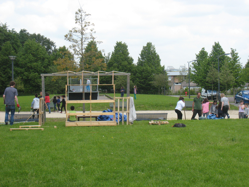 Construction de la cabane